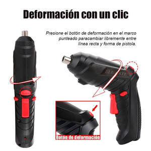 Cacciavite Elettrico Multifunzione LED Ricaricabile USB 3.6V, Cacciavite a Batteria al Litio Senza Fili Fai-da-Te - Product Image 5