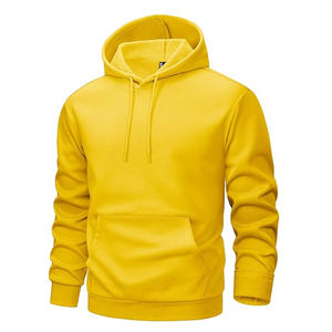 Sweat-shirt à capuche pour homme en tissu molletonné 100% coton, motif uni, broderie, capuche, confortable et élégant - Product Image 5