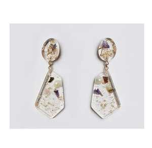 ต่างหูทำจากเรซินหลากสีสไตล์วินเทจเครื่องประดับแฟชั่นยอดนิยมสำหรับงานแต่งงาน - Product Image 3