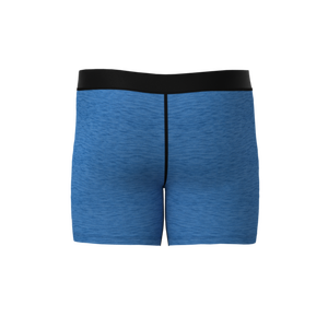 Calzoncillos bóxer deportivos de corte medio para hombre, 15/6 pulgadas, azules, de algodón y elastano tejido, talla XL - Product Image 4