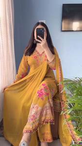 ชุดคุर्ติ ชินนอน ขายดีที่สุดสำหรับผู้หญิง สวมใส่ได้ทั้งในออฟฟิศและงานเทศกาล ชุดคุर्ติ กางเกงลำลอง ราคาไม่แพง - Product Image 2