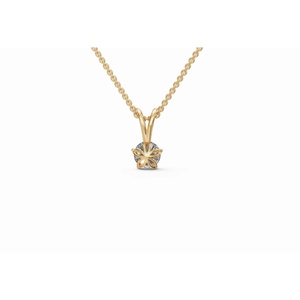 Colgante de Diamante Cultivado en Laboratorio de Corte Redondo de la Mejor Calidad, 0.500 Ct, Oro de 9 KT, 14 KT, 18 KT, Joyería al por Mayor, Proveedor de Exportación OEM B2B - Product Image 4