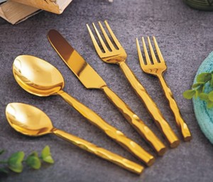 Handmade High Quality Spoon Fork Knife Cutlery <b>Flatware</b> <b>Set</b> for Restaurant Hotel Wedding & Gifting Purpose - Product Image 6
