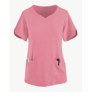 Conjuntos de fregado para salón de spa, uniforme con cuello en V, camiseta de enfermera, logotipo propio personalizado, tamaños, Clínica Médica, venta al por mayor, conjuntos de fregado con descuento a granel - Product Image 5