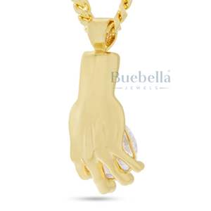 Collar con Colgante de Moissanita Helada de Lujo, Cadena Cubana de Plata de Ley de 20 Pulgadas y 8 mm, Estilo Hip Hop para Hombre, Estilo Rapero, Brillante - Product Image 2