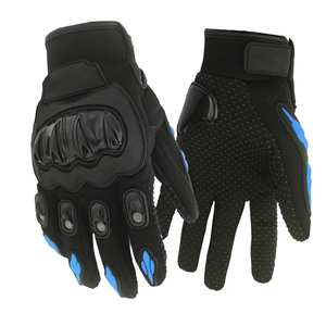 Gants de protection professionnels personnalisés noir et vert vif Pro Bikers moto isolée en cuir véritable de haute qualité - Product Image 5