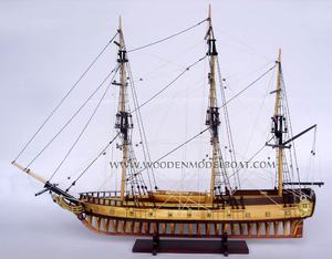 El fabricante de Gia Nhien aprueba el diseño personalizado MOQ bajo modelo USS RATTLESNAKE barco alto con barco modelo de artesanía de alta calidad - Product Image 1