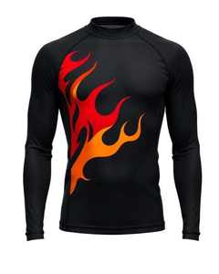 Camiseta de Compresión Transpirable para Hombre, Poliéster/Spandex, Secado Rápido, Antibacteriana, Gimnasio, Fitness, MMA, Jiu-Jitsu, Kimono, Diseño OEM - Product Image 3