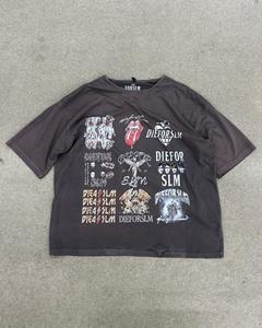 เสื้อยืดแบรนด์เนมผ้าฝ้าย100% ของผู้ชายเสื้อยืดคุณภาพสูงกันยับออกแบบได้ตามต้องการเสื้อผ้าแนวสตรีทแบบหลวมระบายอากาศได้ดี - Product Image 4