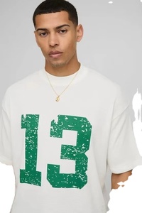 T-shirt de luxe pour homme de marque de créateur, 100 % coton, grammage lourd, respirant, coupe oversize - Product Image 2