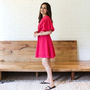 Vestido corto de algodón hecho a mano indio, regalo de boda personalizado para novia, ropa de verano, vestido de fiesta para niña, regalo para ella a la venta - Product Image 4