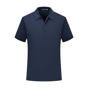 Polo de performance pour hommes de haute qualité 210 GSM coton mélange de polyester à manches courtes polo anti-rides évacuant l'humidité - Product Image 2