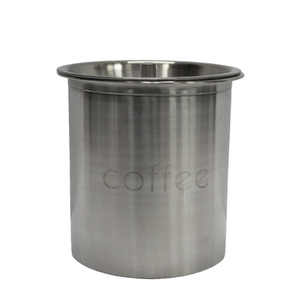 Boîte ronde en acier inoxydable avec couvercle boîte mystère couleur argent poli mat pour la maison et la cuisine boîte de rangement faite à la main - Product Image 2