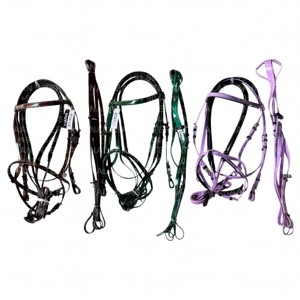 Brida de Carreras Ligera e Impermeable con Recubrimiento de PVC, Herrajes de Acero Inoxidable y Martingala para Entrenamiento de Caballos - Product Image 6