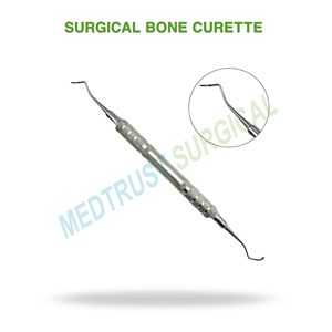 Curette osseuse chirurgicale n° 10, curette osseuse chirurgicale dentaire Miller, instrument en acier inoxydable pour la chirurgie buccale et maxillo-faciale - Product Image 2