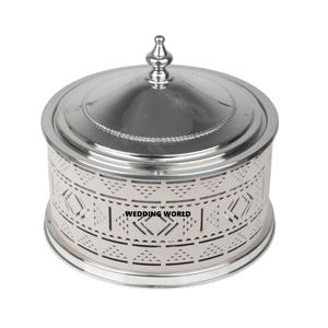 Shiny Grey Color Metal Casseroles High Quality Handmade Stylish Fancy Hotel Ware <b>Table</b> Ware New Wholesale Metal Casseroles - Product Image 6