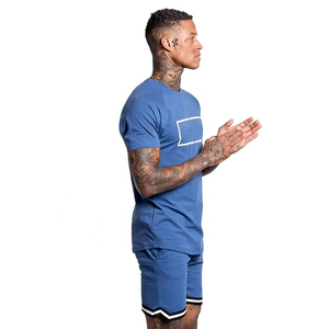 ชุดเสื้อผ้าคอตตอนคู่กางเกงขาสั้นและเสื้อยืดคู่สำหรับผู้ชายชุดเสื้อผ้าคู่แบบลำลองสำหรับผู้ชาย - Product Image 5