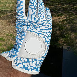 Guantes de cuero auténtico unisex de calidad superior 100%, servicio OEM, guante de golf con logotipo de elección de varios colores para fiesta de pesca diaria informal - Product Image 5