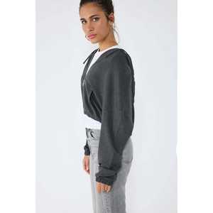 Sudadera Corta con Capucha de Textura Suave - Product Image 4