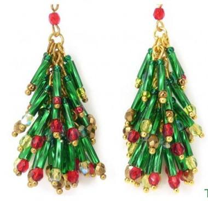 Haute qualité en gros bohème Double cercle boucles d'oreilles à la main perle de rocaille plaqué or mignon Style géométrique exportation qualité inde - Product Image 6