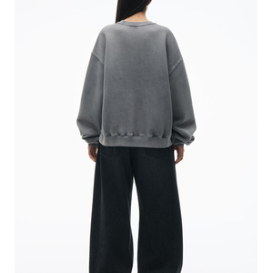 Vêtements d'hiver lavés à l'acide personnalisés Sweat-shirt pour femmes Prix de gros Sweat-shirt pour femmes avec logo personnalisé - Product Image 4