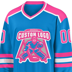 Maillot de hockey sur glace en polyester personnalisé professionnel OEM, broderie par sublimation, twill, pour les services de l'équipe canadienne - Product Image 3