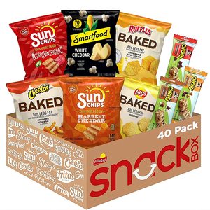 Frito-Lay <b>Snack</b> Time Favorites with Baked, Smartfood, Sunchips and Quaker Chewy Granola <b>Bars</b> Variety Pack, (Pack of 40) - Product Image 2