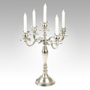 Medium Size Silver 5-Arms <b>Candelabra</b> Handicraft Tabletop Decorative Wedding Home Decor Best Wholesale Prices for Home Decoration - Product Image 5