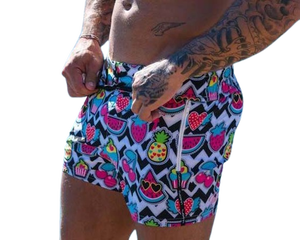 กางเกงขาสั้นตาข่ายสำหรับออกกำลังกายของผู้ชายกางเกงขาสั้นตาข่ายพิมพ์ลายเต็มตัวออกแบบได้ตามต้องการ - Product Image 6