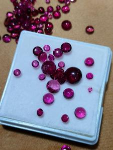 Cabujón redondo calibrado de rubilita Rosa Natural de alta calidad, piedras preciosas de rubelita Rosa sueltas de 2-5mm para la fabricación de joyas - Product Image 2