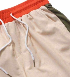 Survêtements pour hommes deux pièces sweat à capuche et short ensemble couleur bloc unisexe correspondant survêtement hommes ensembles pull à capuche et shorts pour hommes - Product Image 3