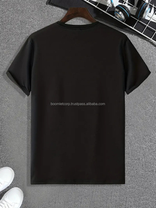 Camisetas de cuello redondo de algodón orgánico Unisex impresas de alta calidad Camisetas de hombre con etiqueta personalizada con logotipo de impresión personalizada de Boomletcorp. - Product Image 5