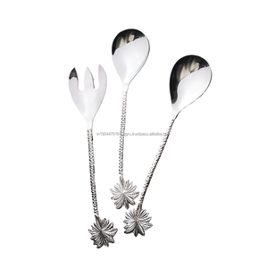 ชุดเสิร์ฟมือจับลายมะพร้าวสีเงิน (แพ็ค 3) - Product Image 6