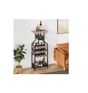Présentoir à vin en métal personnalisé Derniers arrivages Porte-bouteille de vin au design victorien Article décoratif Vente en gros Meilleur prix - Product Image 1