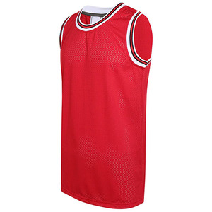 Maillot de basket-ball réversible en polyester de haute qualité personnalisable pour hommes fabriqué en usine, maillot sans manches respirant personnalisé - Product Image 1