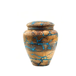 Adult Cremation <b>Wooden</b> <b>Urns</b> <b>for</b> <b>Ashes</b> Threaded Lid Funeral <b>Urn</b> <b>for</b> Human <b>Ashes</b> or Pet <b>Ashes</b> Container - Product Image 1
