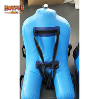 Peralatan Bermain Air Tiup Roller Coaster Uji Coba Boneka Manusia Buatan Kantong Air 90kg