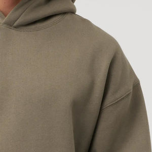 Sweat à capuche surdimensionné vierge personnalisé, éponge française, poids lourd 450 g/m², pull pour hommes avec poche kangourou et sweats à capuche avec cordons - Product Image 5