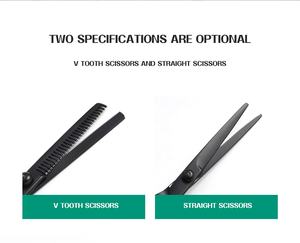 Juego completo de tijeras de corte de pelo con logotipo personalizado, nuevas tijeras de vestir con acero inoxidable recto para uso en salón - Product Image 3