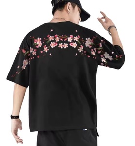 High Quality Custom Logo Digital Print Knitted Cotton Blend Unisex Regular Fit Casual Winter Short Sleeve <b>T</b>-<b>Shirt</b> 180g - Product Image 1