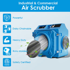 Industriële Commerciële Groene Waterschade Restauratie Premium Draagbare Lucht Scrubber Luchtfilter Droger Kelder Luchtreiniger - Product Image 5