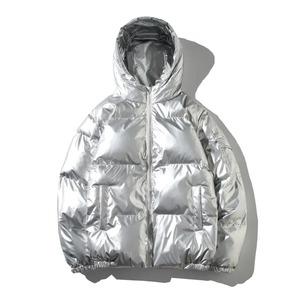 2024 New Men's <b>Winter</b> Parka Solid Glossy Thick Hooded Cotton Jacket Casual <b>Waterproof</b> Warm Cold Puffer <b>Coat</b> - Product Image 5