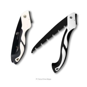 Sierra de Podar Plegable de Alta Calidad de 25 cm de Acero Inoxidable |   Sierra de mano portátil para jardín, mango de goma con agarre ergonómico para cortar ramas - Product Image 1