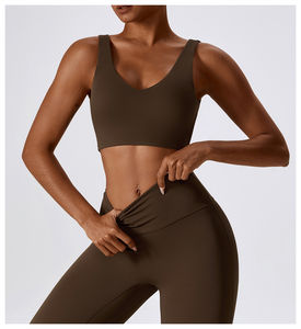 Womens Custom Logo 2 Pieces Activewear <b>Sexy</b> Yoga Set for Women Sports Top High Waist Gym Leggings Fitness Wear Workout - Product Image 5