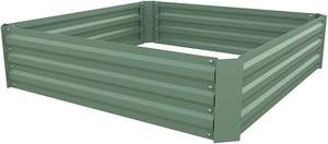 ชุดกระถางต้นไม้โลหะชุบสังกะสีขนาดใหญ่สำหรับทำสวนกลางแจ้งชุดเตียงในสวนเหล็กทรงสูงสำหรับปลูกผักสมุนไพร - Product Image 4