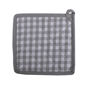 Mitaines de four 100% coton avec bande de silicone porte-casseroles verts pour la cuisson au micro-ondes Protection des aliments à domicile pour les restaurants - Product Image 6