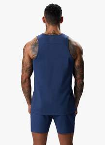 Premium Quality Quick Dry Breathable Sleeveless Cotton Tank Top For Men O-Neck Training Sports Running <b>Vest</b> Solid Casual Style - Product Image 5