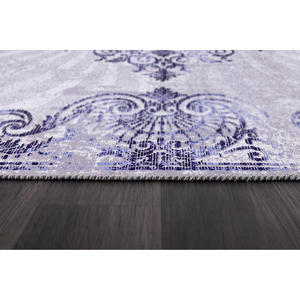 Tapis d'intérieur moderne beige à motifs floraux lavable Netline Home Depot NL1009 Design - Product Image 4