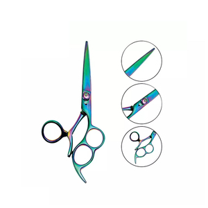 Ciseaux de coiffure professionnels en acier inoxydable, légers, à lame tranchante, ciseaux de barbier de qualité supérieure, design antidérapant - Product Image 5