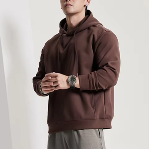 Sudadera con capucha de lana de algodón personalizada moda impresa liso en blanco de lana pesada Sudadera con capucha de gran tamaño hombres sudaderas con capucha de invierno - Product Image 2